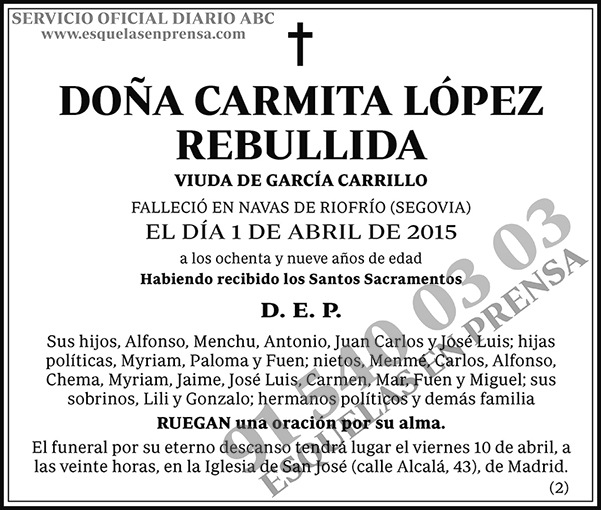 Carmita López Rebullida